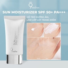 Kem Chống Nắng Dưỡng Ẩm 9 Wishes Sun Moisturizer SPF50+ PA+++ 50ml