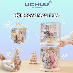 Hộp Trưng Bày Trụ Xoay Móc Treo UCHUU