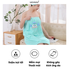 Khăn Tắm Quấn Thêu Hình