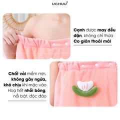 Khăn Tắm Quấn Thêu Hình