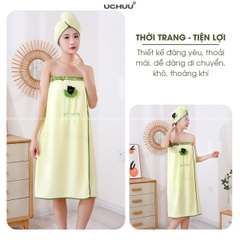 Khăn Tắm Quấn Thêu Hình