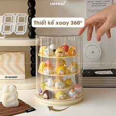 Hộp Trưng Bày Trụ Xoay