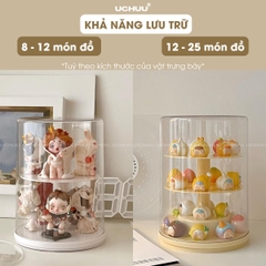 Hộp Trưng Bày Trụ Xoay