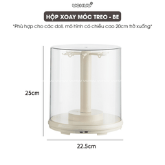 Hộp Trưng Bày Trụ Xoay Móc Treo UCHUU