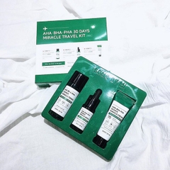 Bộ Mini 3 Món Cho Da Mụn Some By Mi AHA-BHA-PHA 30 days Miracle Travel Kit