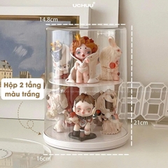Hộp Trưng Bày Trụ Xoay
