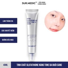 Kem Dưỡng Sur.Medic+ Nâng Tông & Làm Sáng Da Super Glutathione 100 Bright Tone Up Cream 40ml