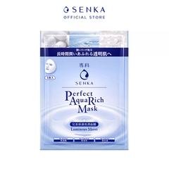 Mặt nạ dưỡng sáng da chống lão hóa Senka Aqua Mask 25ml