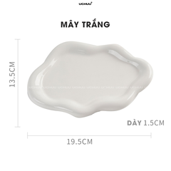 Khay Sứ Viền Dày