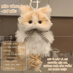 Set Móc Khoá Mèo Bông