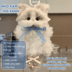 Set Móc Khoá Mèo Bông