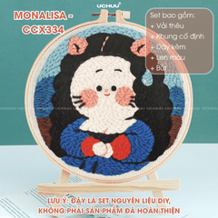 Tranh Thêu Len Nổi