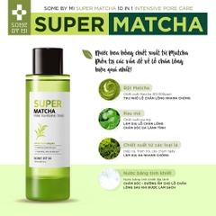 Nước Hoa Hồng Se Khít Lỗ Chân Lông Some By Mi Super Matcha Pore Tightening Toner 150ml