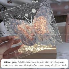 Tranh Đèn Bướm Acrylic