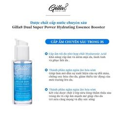 Serum Gilla8 Cấp Nước & Làm Dịu Da Dual Super Power Hydrating Booster 50ml