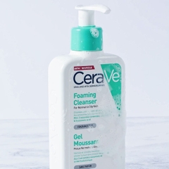 Sữa Rửa Mặt Cho Da Dầu và Da Khô CeraVe Foaming and Hydrating Facial Cleaner