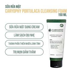 Sữa Rửa Mặt Cho Da Mụn Caryophy Portulaca Cleansing Foam 150ml