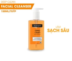 Sữa Rửa Mặt Neutrogena Làm Sạch Sâu Facial Cleanser Deep Clean Gel 150ml