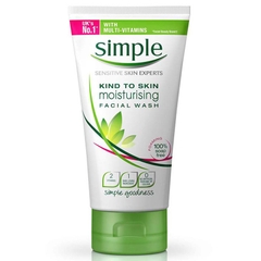 Sữa rửa mặt nhẹ dịu Simple Kind To Skin Refreshing Facial Wash Gel 150ml