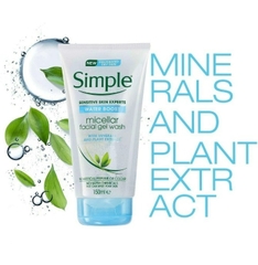 Sữa rửa mặt nhẹ dịu Simple Kind To Skin Refreshing Facial Wash Gel 150ml