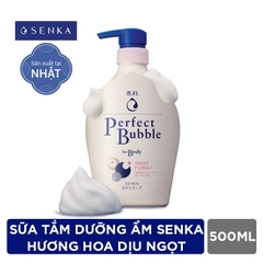 Sữa tắm dưỡng ẩm hương hoa dịu ngọt Senka Perfect for Body (500ml)
