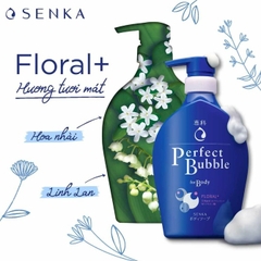 Sữa tắm dưỡng ẩm nước hoa Senka Perfect Bubble for Body Floral Plus 500ml