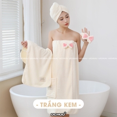 [Bộ 5 Món] Set Khăn Tắm Quấn