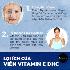Viên Uống Bổ Sung Vitamin E DHC Nhật Bản