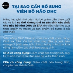 Viên Uống Bổ Não Bổ Sung DHA DHC Nhật Bản