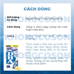 Viên Uống Bổ Não Bổ Sung DHA DHC Nhật Bản