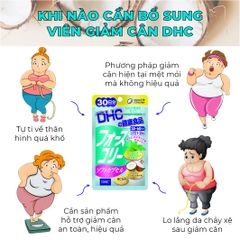 Viên Uống Giảm Cân DHC Forskohlii Soft Capsule Nhật Bản