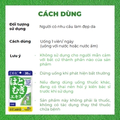 Viên Uống Trắng Da DHC Adlay Extract Nhật Bản