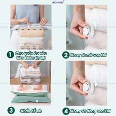 Túi chân không không cần máy hút