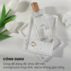 Khay thạch cao viền dày