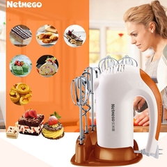 Máy đánh trứng cầm tay Netmego N38D công suất 300W kèm 3 bộ que đánh