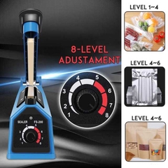 Máy hàn cắt miệng túi PFS-200 đa năng dán túi nilon, zip bạc, túi giấy craft