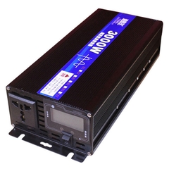 Bộ đổi nguồn kích điện 3000W Inverter sin chuẩn 12V lên 220V Đồng hồ hiển thị thông số