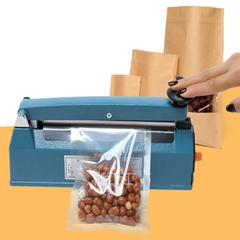 Máy dán túi dập tay vỏ thép PFS-200I hàn nhiệt nhanh, đa dạng loại túi