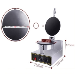 Máy làm bánh tráng công nghiệp 2 mặt trơn, làm bánh quế cuộn công nghiệp