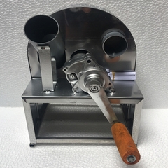 Máy thái hành tỏi quay tay inox, thái lát sả sung tặng bộ dao phụ