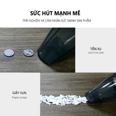 Máy hút bụi cầm tay sạc điện lực hút 3200PA không dây 120W