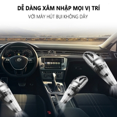 Máy hút bụi ô tô dùng tẩu 12V công suất 120W hút khô/ướt