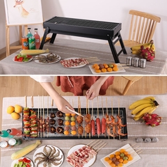 Bếp nướng than hoa BBQ ngoài trời loại dài gấp gọn tiện lợi