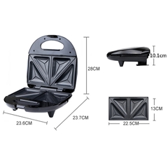 Máy ép nướng bánh mì sandwich SOKANY 750W gia nhiệt kép làm nóng nhanh