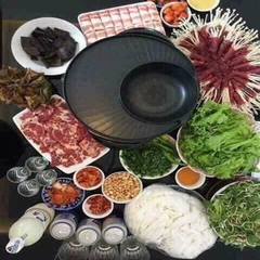 Bếp lẩu nướng điện đa năng 2 trong 1 chống dính Teflon