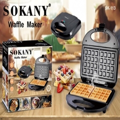 Máy nướng bánh waffle, làm bánh kẹp tàn ong SOKANY 750W