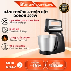 Máy đánh trứng, trộn bột để bàn DORON_145 dung tích 3.5L 400W