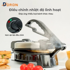 Máy làm bánh kếp mặt trơn DORON_165,  1500W nướng bánh pancake, crepe