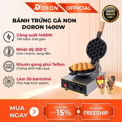 Máy làm bánh trứng gà non công nghiệp DORON_134 1400W kiểm soát nhiệt độ chính xác, bánh thơm ngon