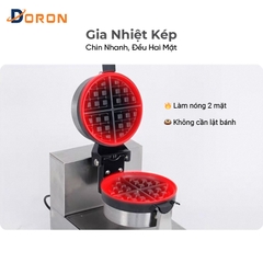Máy làm bánh bông lan công nghiệp DORON_133 , 200W kiểm soát nhiệt độ chính xác, bánh thơm ngon